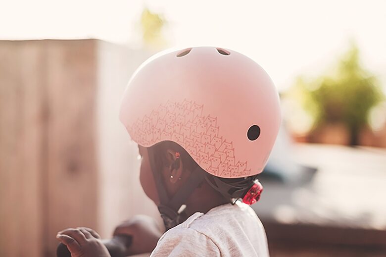 Scoot and Ride Reflective Helmet Rose XXS-S